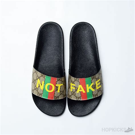 gucci not fake slide|gucci slides cheap real.